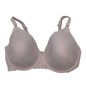 Natori Bliss Allure Lace Contour Underwire Support Womens Bra 36DDD NWT Rose